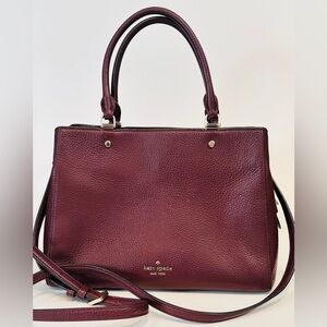 Kate Spade “Leila” bag in Cherrywood